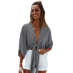 Summer Striped Beach T-shirt Cape