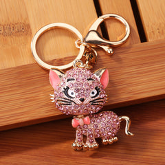 Cat Sparkling Car Key Pendant