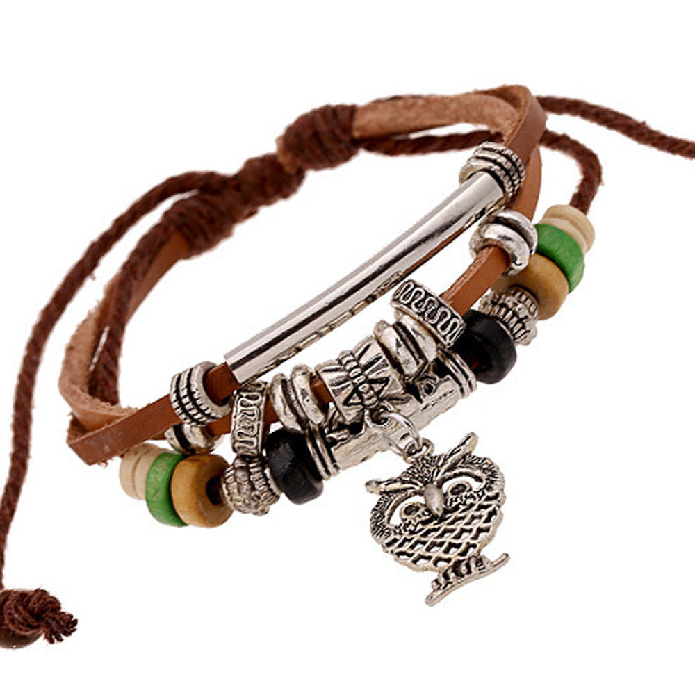 Multilayer Owl Bracelet