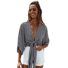 Summer Striped Beach T-shirt Cape