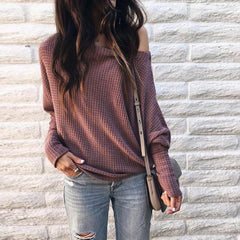Casual Shoulder Long Sleeve