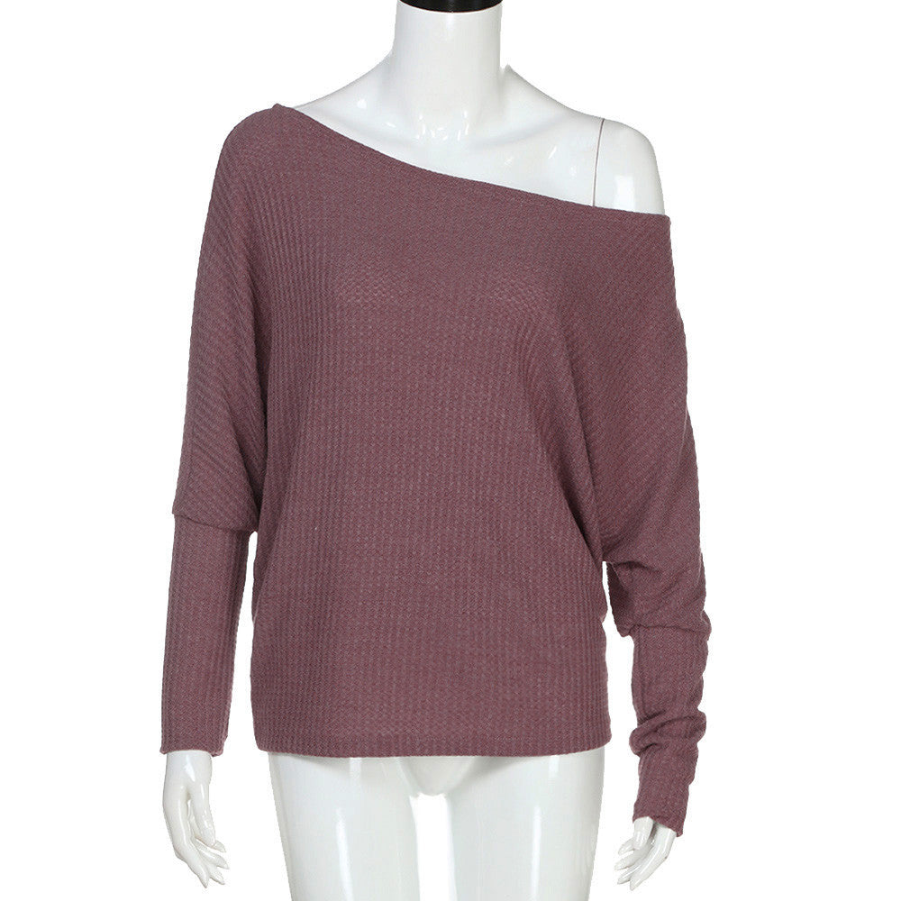 Casual Shoulder Long Sleeve