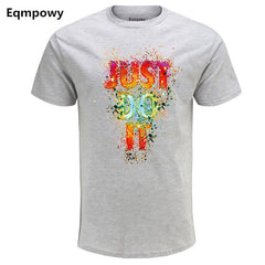 2018 New Casual Fireworks printing T-shirt