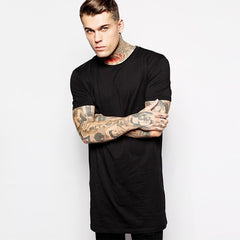 Mens Black Long T-shirt