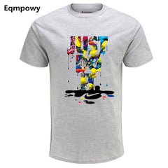 2018 New Casual Fireworks printing T-shirt
