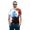 Cool T-shirt 3D T-shirt Print Two Wolves